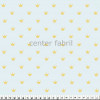 Tecido Tricoline Est Coroa Dourada Fundo Azul Claro Largura 150cm 100%Algodão - 130gr/m² - 1