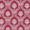 TECIDO ADESIVO Damasco Branco Fundo Bordo 100%ALG 47cm x 1,00cm - 1