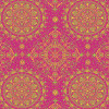 TECIDO ADESIVADO Dona Verde e Amarela Fundo Pink 100%ALG 47cm x 1,00cm - 1