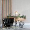 Tecido para Parede Wall Decor Izy Cinza (Refilado) Larg.140cm 72% algodao/28%poliester de R$ 37,90 por - 1