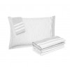 JOGO CAMA CASAL PERCAL 180FIOS Mescla Cinza 138x188x35cm Alt 100%ALGODÃO - 2
