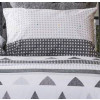 JOGO CAMA SOLT SANTISTA HOME DESIGN Memphis Cinza 90x140x30cm 100%ALGODÃO - 1