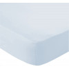 Lençol Solteiro Especial Malha Soft 150gr/m² Azul Claro - Fio 30 com Elástico 88cmx188cmx30/40cm -02 - 1