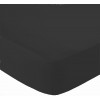 Lençol Queen Especial Malha Soft 150gr/m² Preto - Fio 30 - com Elástico 158cmx198cmx30/40cm-020 - 1