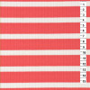 Malha Canelada Naval List Melancia /Off White Larg 148cm 62%Viscose 32%Poliester 6%Elastano 240gr/m2 ref272cor41837 -Preço p/ Metro - 1