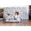 Tecido Acquablock impermeável estampado Dog Larg 1,40mt 72%Algodao/28%Poliester.Conserv1-P/2-2/3-3/5-2/6-8 - 1