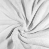 Tecido Plush Microfibra Liso  Prata Largura 225cm 100%Poliester - preço por metro - 1