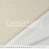 Tecido Jacquard Dupla Face Atlanta Pois Bege Largura140cm 72%Algodão/28%Poliester. Conserv1-H/2-2/3-3/5-3/6-8 - 1