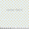 Tecido Tricoline Est Poá Dourado Fundo Azul Claro Largura 150cm 100%Algodão - 130gr/m² - 1
