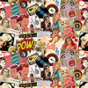 TECIDO ADESIVO Pop Art 100%ALG 47cm x 1,00cm - 1