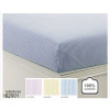 Lençol Casal Listrado Fio Tinto Azul Prof. 220cm x 250cm 100% Algodão - Sisa  - 1