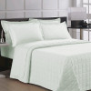 Jogo cama casal Queen Percal 200 fios - Verde - 4 PEÇAS - Sultan  - 1