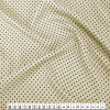 Tecido Viscose Estampa Poá Preto Fdo Bege Largura 140cm 100%Viscose 104gr/m2 - 1